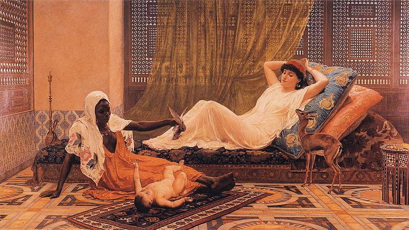 Frederick Goodall A New Light in the Harem Germany oil painting art